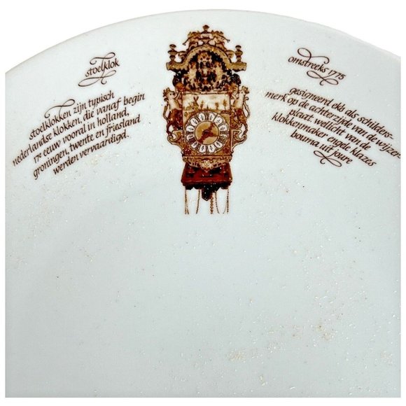 2 Mitterteich Porzellan Salad Side Plates Clock Pattern 7 3/4 IN Germany Vintage - Picture 5 of 7